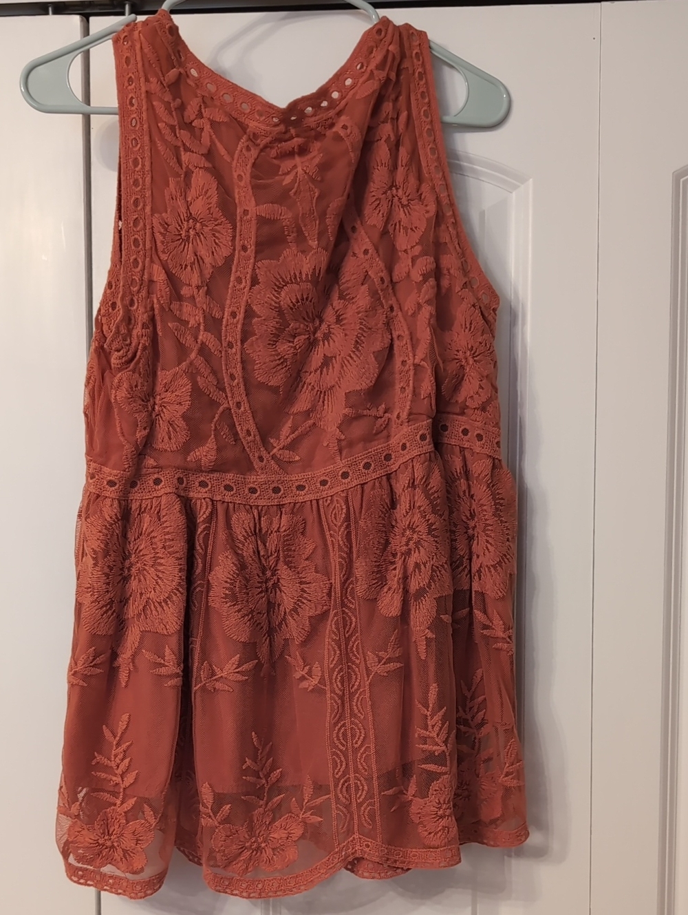 Entro Orange Embroidered Top - Picture 2 of 2